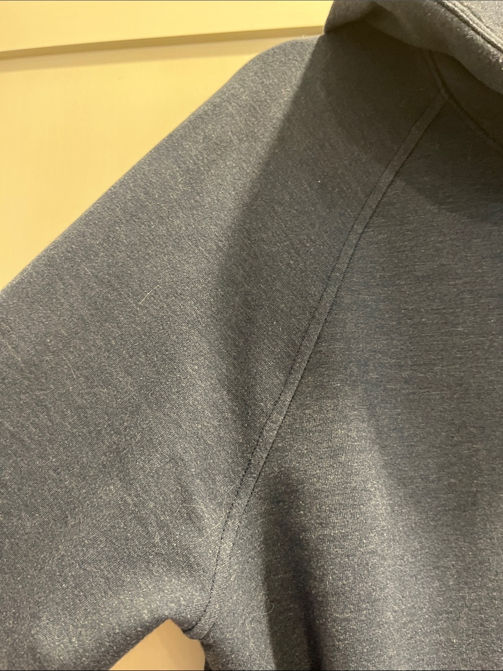 Men's Lululemon City Sweat Pullover Hoodie in Heathered Nautical Navy - Picture 5 of 15